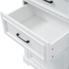 Freestanding Bathroom Vanity Tall With Damping Hinge Doors, Adjustable Shelves - White - Image 15