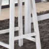 3 Pieces Counter Set Hanging Stool Easy To Clean For Small Space - Antique Dark Oak / Antique White - Image 7