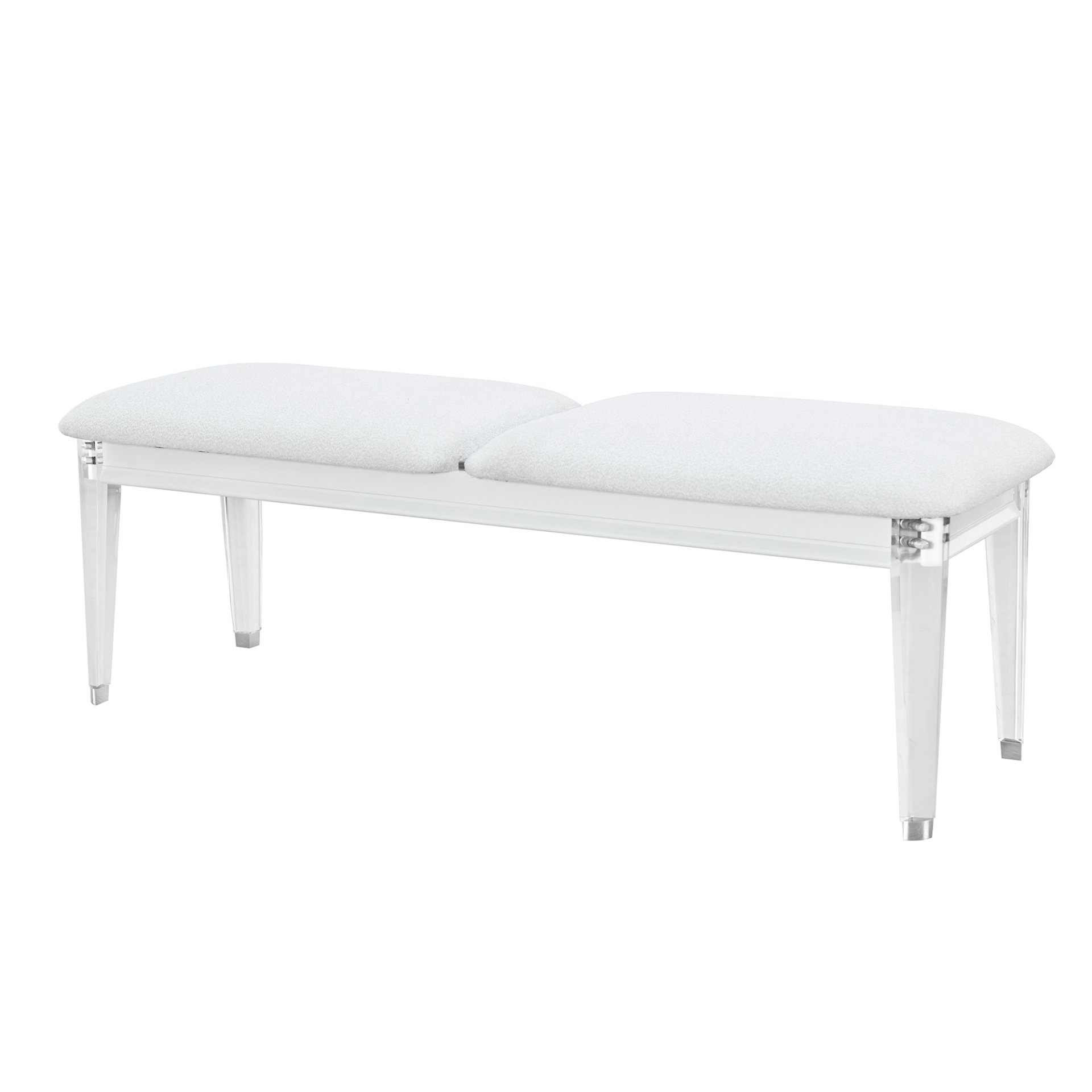 Brenda - Bedroom Bench With Padded Seating - Gray - Image 5