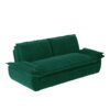 Queen Pull Out Sofa Bed, 3 In 1 Convertible Sleeper Sofa, Multi Functional Velvet Loveseat Bed - Green - Image 15