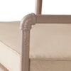 Industrial Outdoor Patio Plumber'S Iron Frame Swivel Barstool With Cushions, Height Adjustable, Brass - Antique Brass - Image 11