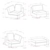 Jasmine - 3 Seater Sofa And Ottoman - Gray - Image 12