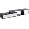 Modern, Minimalist Rectangle Extendable TV Stand, TV Cabinet With 2 Drawers And 1 Cabinet For Living Room, Up To 100" - Black - Image 10