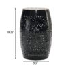 Boho Mosaic Side Table With Ceramic Tile Top - Black - Image 3