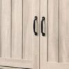Corby - Oak Finish 3 - Door Shoe Cabinet - Dusty Gray - Image 3