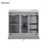 36" Bathroom Vanity With Sink, Soft Close Doors, Adjustable Shelf & 3 Drawers - Gray - Image 10