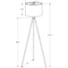 Lighting, Floor Lamp, Brass Metal, Contemporary - Ivory - Image 5