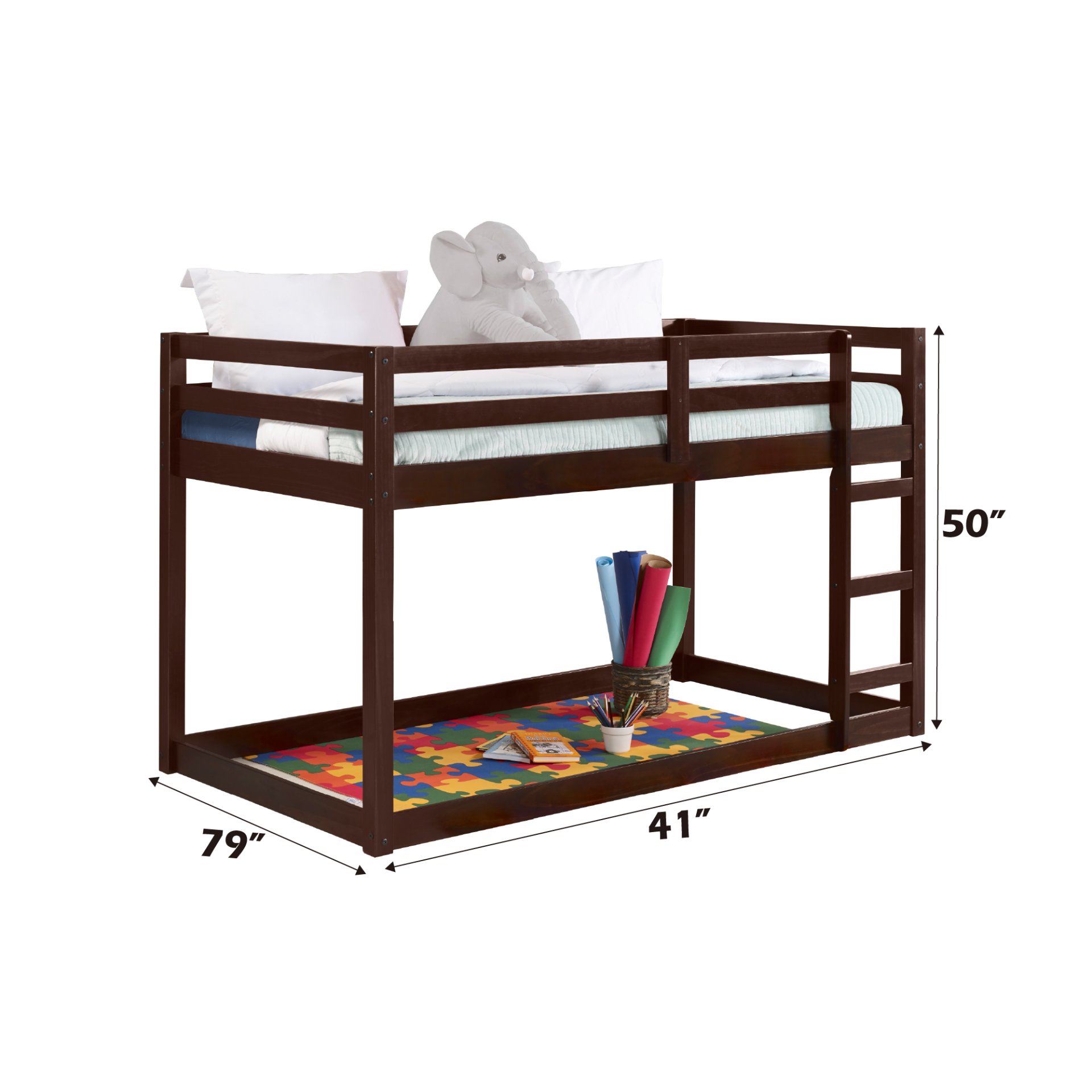 Gaston - Twin Loft Bed - Espresso - Image 3