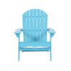 Malibu Transitional Adirondack Chair With Foldable Design - Blue - Image 4