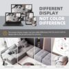 Modern Oversized Modular Sectional Sofa, Sparkling Chenille Fabric Soft Cushion Sofa With 6 Pillows, 6 Pieces Diy Combination Tufted Sofa, No Assembly Required - Gray - Image 14