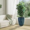 Ceramic Flowerpot, Planter For Patio, Garden, Windowsill - Army Green - Image 4