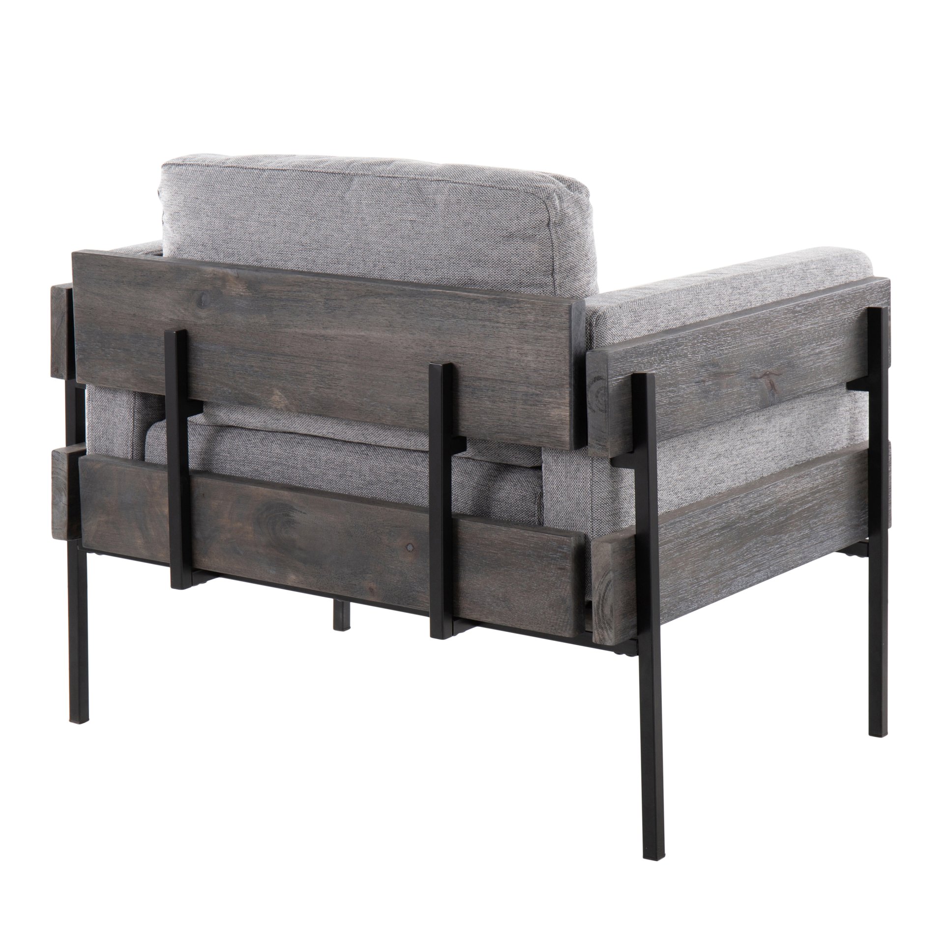 Kari - Farmhouse Chair - Black / Gray / Light Gray - Image 4