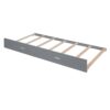 Full Over Full Bunk Bed With Twin Size Trundle And Staircase - Gray - Image 11