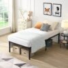 Twin Size Bed Frame With Quiet Support - Black - Image 2