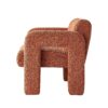 31.10" Wide Boucle Upholstered Accent Chair - Orange - Image 6