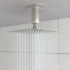 Ceiling Mounted 3" Shower Arm With Flange, Stainless Steel - Brushed Nickel - Image 2