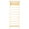 Swedish Ladder, Stall Bars Set For Physical Therapy & Gymnastics - Natural - Image 4