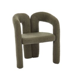 Contemporary Designed Velvet Upholstered Accent / Dining Chair - Olive