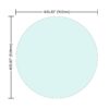 36" Round Tempered Glass Table Top Clear Glass 1 / 4’’" Thick Round Polished Edge - Transparent - Image 3