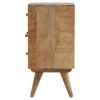 Nordic Style 4 Drawer Multi Nightstand - Oak - Image 20