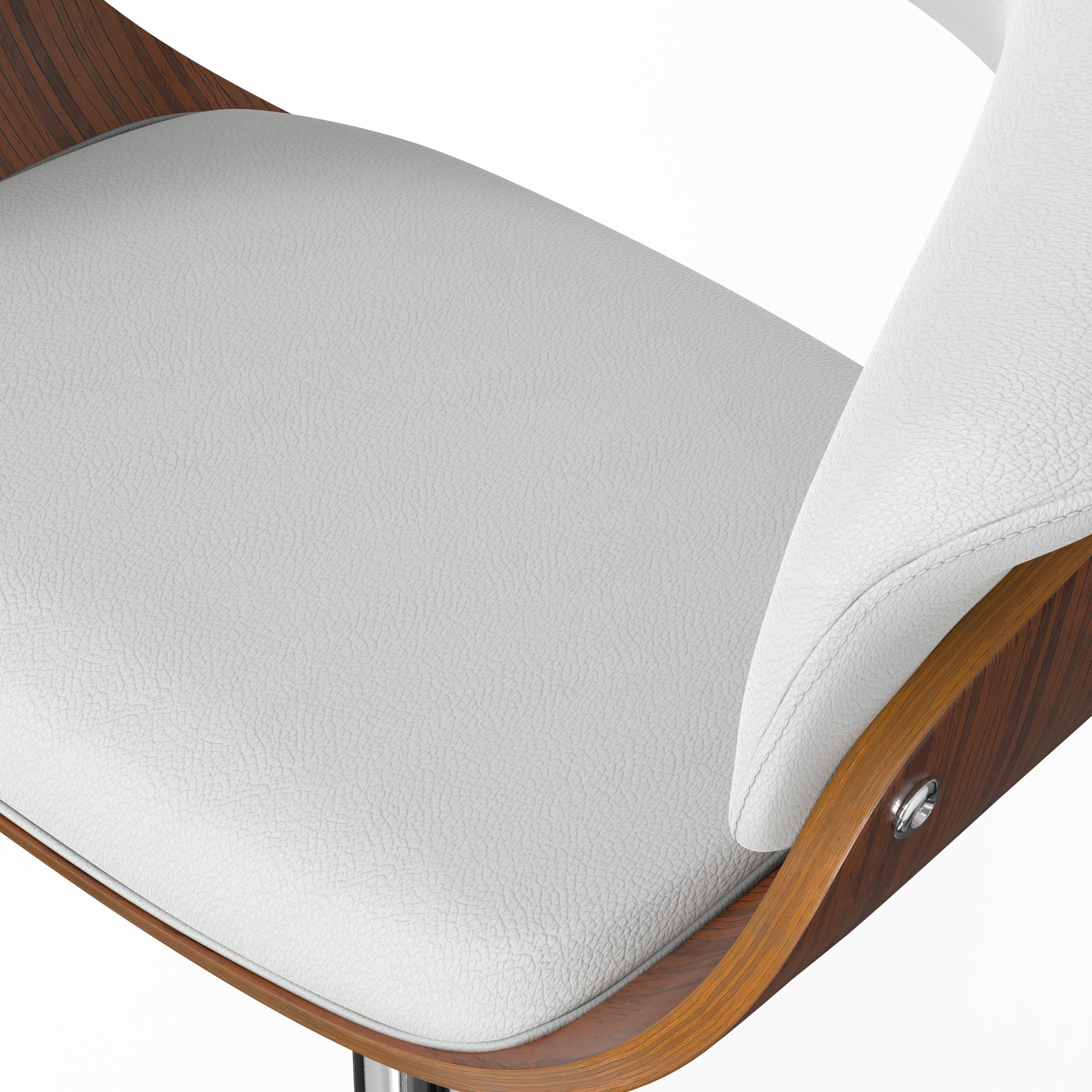 Sheldon - Adjustable Swivel Bar Stool - White - Image 6