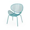Elba - Modern Chair Set With Mesh Seating And Retro Shell Design - Teal - Image 6