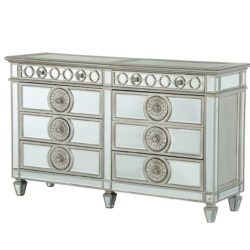 Varian - Mirrored Dresser - Silver