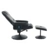 Massage Recliner Chair With Ottoman 360° Swivel Reclining Chair With Wrapped Base 5 Point Vibration Massage Seat Heating And 140° Adjustable Backrest - Black - Image 15