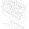Twin Over Twin Bunk Beds With Twin Trundle And Stairway Storage Function - White - Image 9