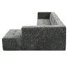 Modular Combination Living Room Sofa Set, Modern Minimalist Sofa, Living Room Upholstered Sofa Bed, Bedroom, 2 Pieces Computer Free Combination, L - Shaped - Black Gray - Image 17