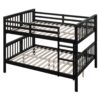 Full Over Full Bunk Bed With Ladder For Bedroom - Espresso - Image 18