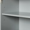 Wide Bathroom Storage Cabinet, Freestanding Storage Cabinet With Two Drawers And Adjustable Shelf, MDF Board With Painted Finish - Gray - Image 20