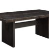Jaramillo - 7 Pieces Dining Room Set - Gold / Rustic Espresso - Image 2