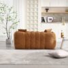 Soft Beanbag Chair With High Resilience Foam Core For Two People - Yellow - Image 9