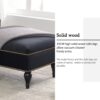 Velvet Chaise Lounge, Button Tufted Right Arm Facing Lounge Chair With Nailhead Trim For Living Room - Black - Image 21