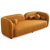 Donna - Japandi Style Boucle Sofa - Dark Yellow / Rustic - Image 5