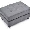 Stylish Contemporary Ottoman For Every Space - Gray - Image 3