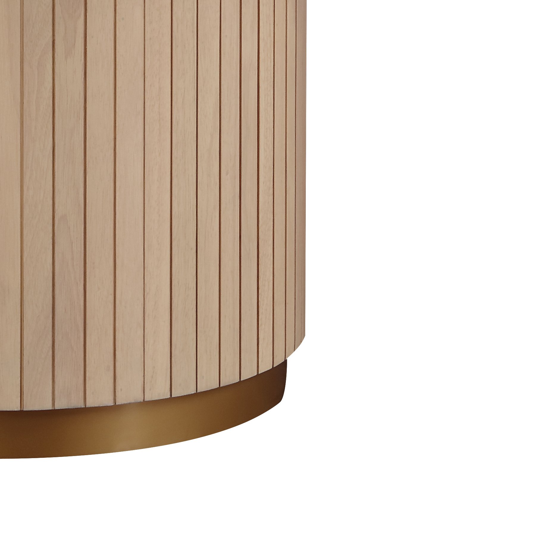 Caspian - 5 Piece Round Dining Table Set With Chairs - Oak - Image 6