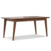 Draper - Mid Century Extendable Dining Table - Brown - Image 2