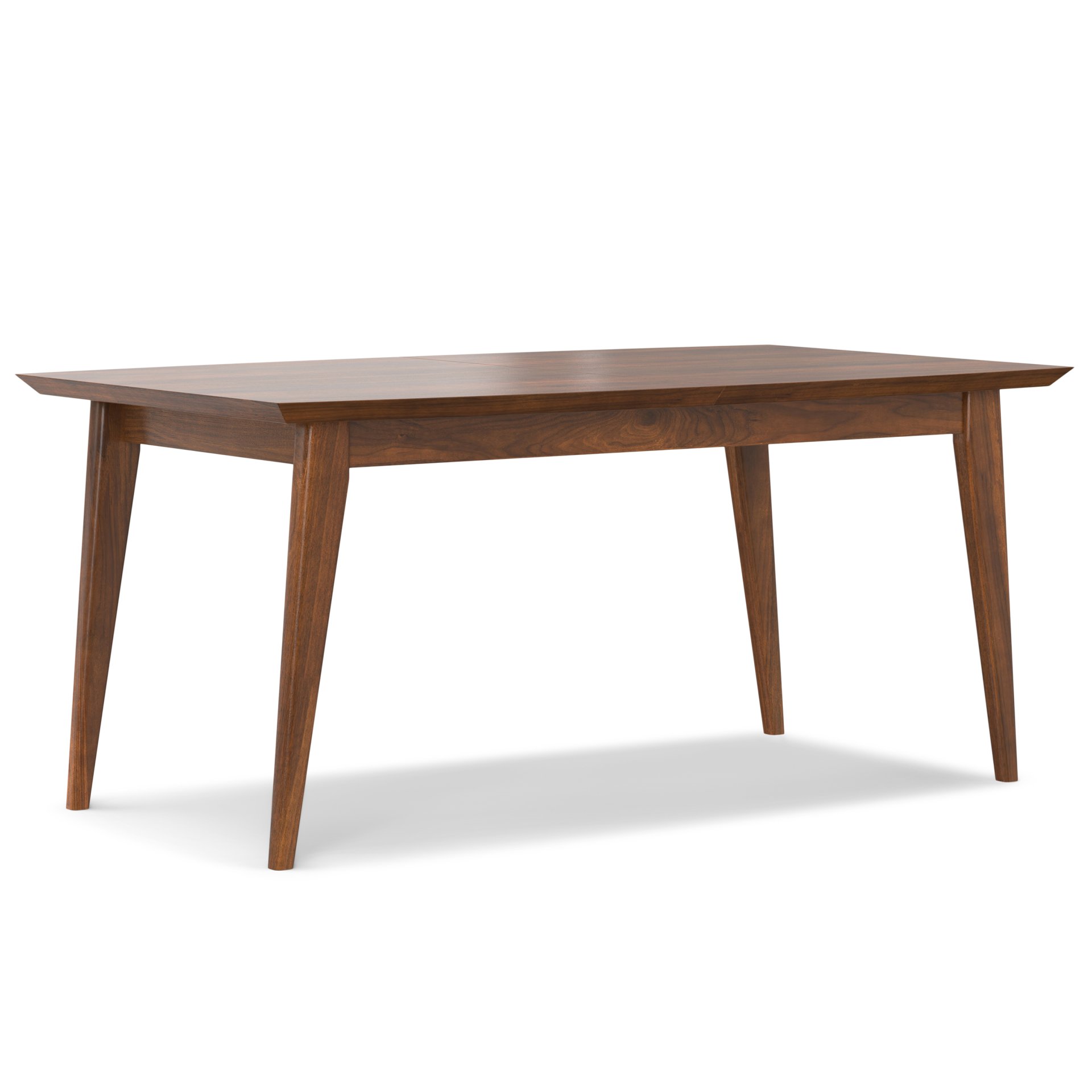 Draper - Mid Century Extendable Dining Table - Brown - Image 2