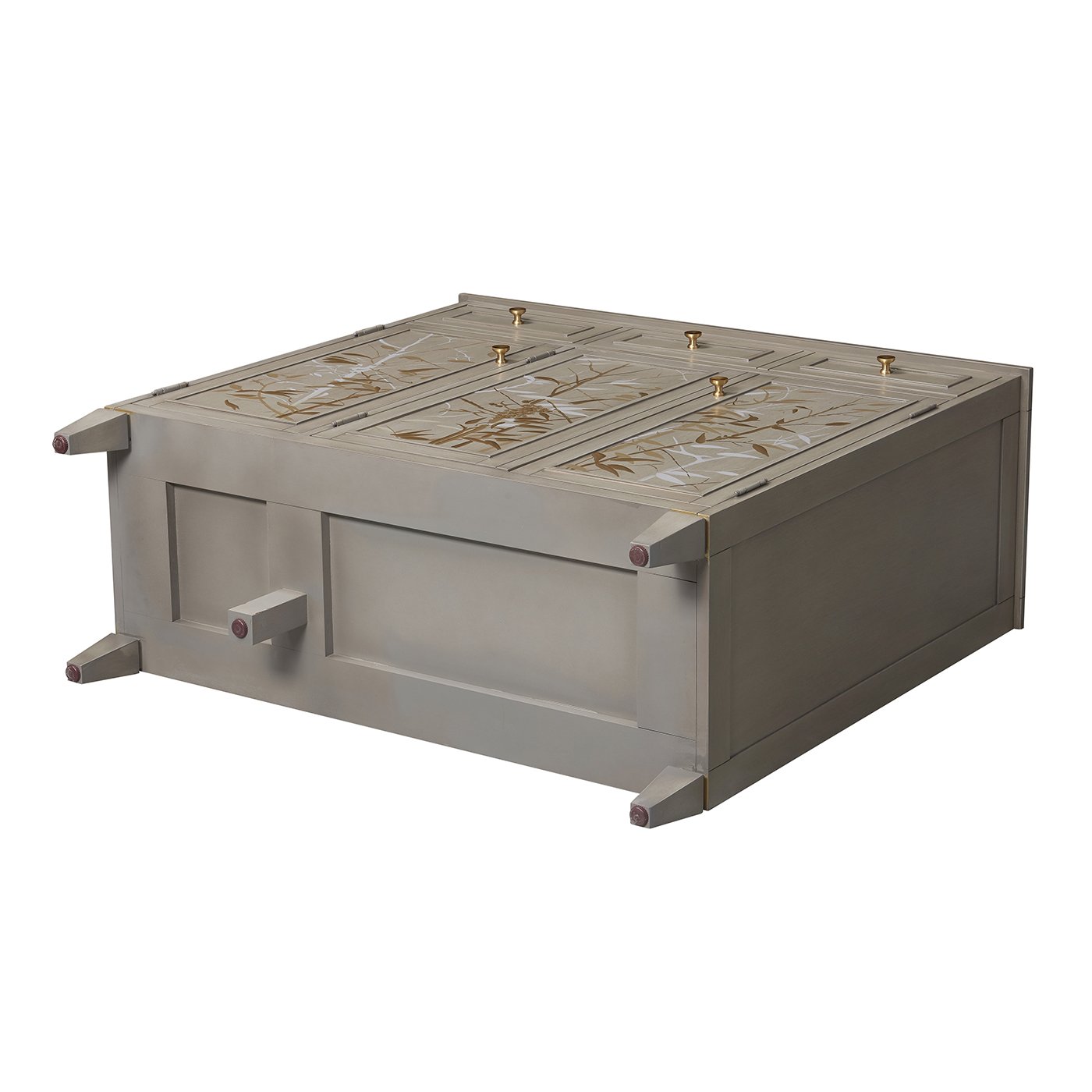 Dauphin - Handpainted Entryway Storage Cabinet - Gray Cashmere - Image 15