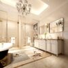 40X30" Brushed Silver Rounded Corner Rectangle Bathroom Mirror For Wall Metal Frame Wall Mounted Bathroom Mirror Vanity Bathroom Mirror (Horizontal & Vertical) - Silver - Image 5