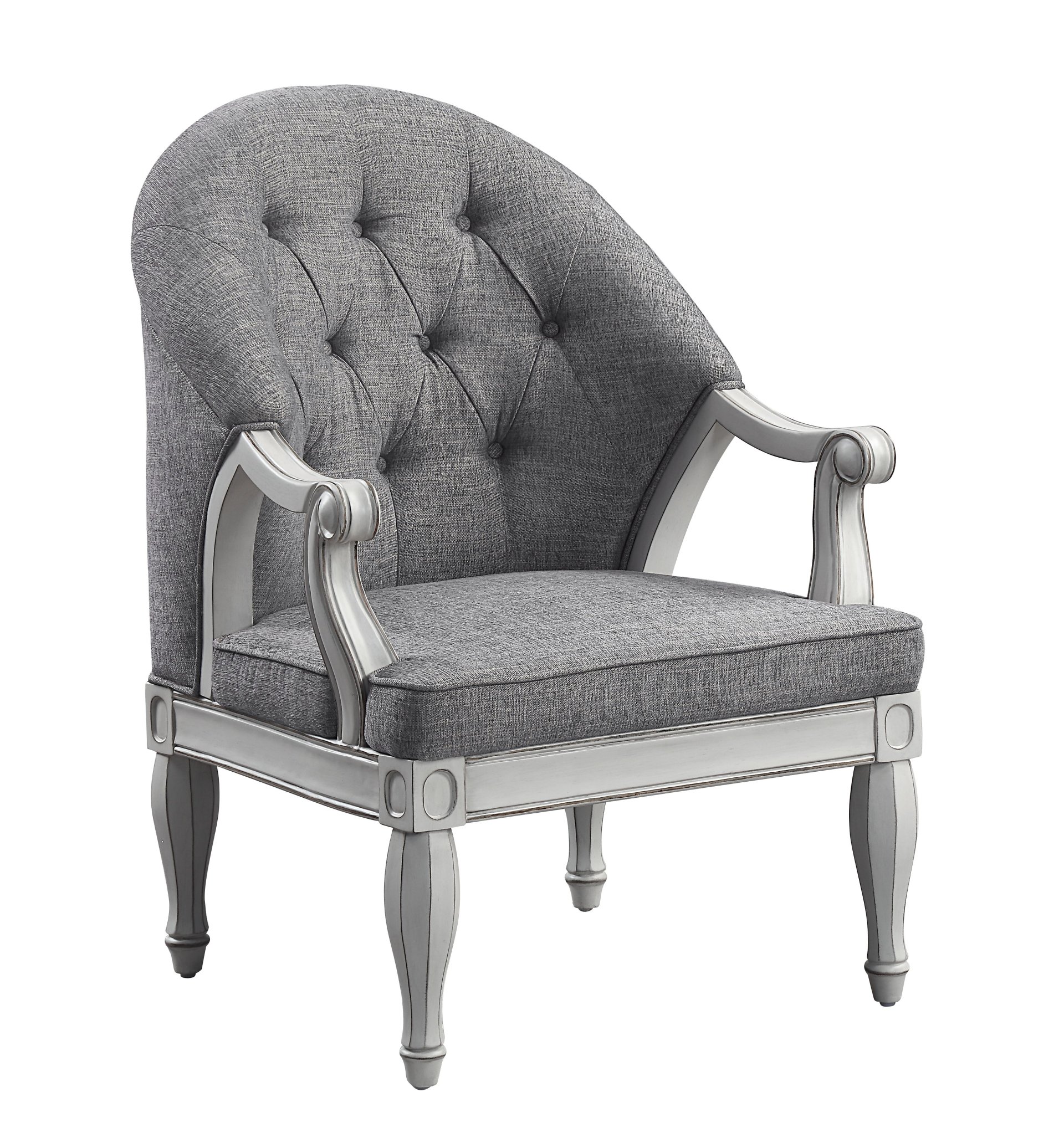 Florian - Antique Chair - Gray / White - Image 9