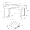 Computer Desk For Home Office, Laptop, Storage Drawers, Versatile Placement - Taupe - Image 5