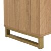Modern Home Bar Cabinet Carved Wine Cabinet With Storage - Natural - Image 24