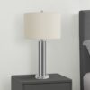 Lighting, Table Lamp, Nickel Metal, Contemporary - Silver - Image 4