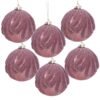 Christmas Ball Ornaments, Glass Decorative Hanging Ball Christmas Tree Ornaments For Holiday Party Decorations (Set of 6) - Purple - Image 2