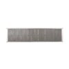 Outdoor Modern Aluminum Dining Bench With Faux Wood Seat, Durable And Elegant Design - Gray / Silver - Image 6