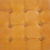 Mark - Mid-Century Tufted Square Genuine Leather Upholstered Ottoman - Light Tan / Rustic - Image 2