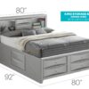 Marilla - King Storage Bed - Silver Champagne - Image 6